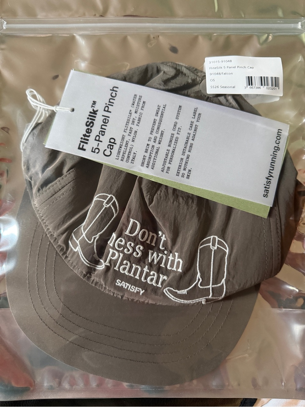 Satisfy Brown 'Don't Mess With Plantar' Cap